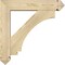 Ekena Millwork Imperial Arts and Crafts Rough Sawn Bracket w/ Offset Brace, Douglas Fir, 6"W x 26"D x 26"H BKT0604X26X26IMP03RDF - alternate 3